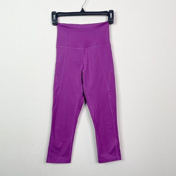 Girlfriend Collective Purple Cropped Leggings Size XXS - Picture 1 of 6